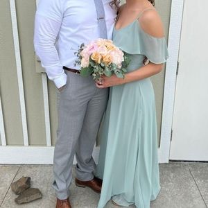 Birdy Grey Chiffon Sage colored dress, worn once and perfect condition!